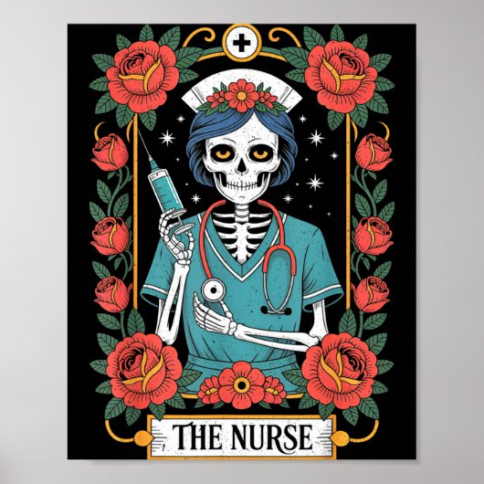 Poster The Nurse Tarot Card  (Devant)