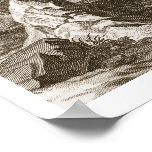 Poster The Nymph Echo Changed in Sound, 1731 (gravure (Coin)