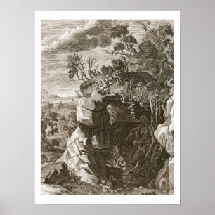 Poster The Nymph Echo Changed in Sound, 1731 (gravure