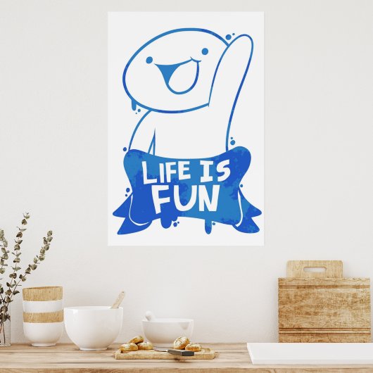 Poster The Odd1sOut Life is Fun Graffiti (Cuisine)