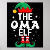 Poster The Oma Elf Funny Christmas Matching Family Group (Devant)