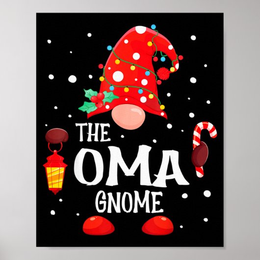 Poster The Oma Gnome Matching Family Christmas Gnome Paja (Devant)