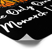 Poster The Only Orange Monarch Elegant Butterfly Nature L (Coin)