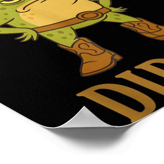 Poster The Only Squat I'm Doing Is Diddly Cowboy Frog Mem (Coin)