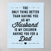 Poster The Only Thing Better Typography Print (Devant)