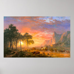 Poster The Oregon Trail, by Albert Bierstadt