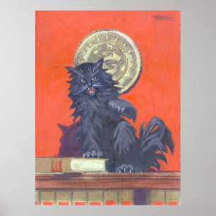 Poster The Outlaw Cat - Kulhanek Feline Art (1973)