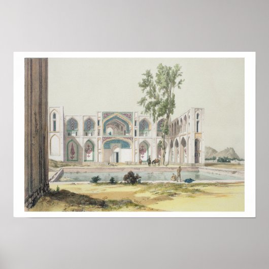 Poster The Palace of Tchar-Bag at Isfahan, Persia, plate (Devant)