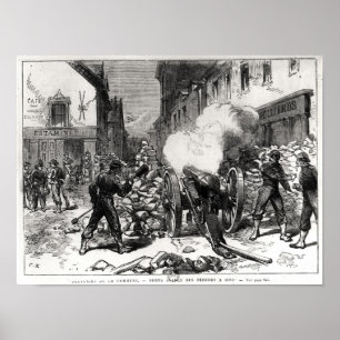 Poster The Paris Commune: A Barricade at Issy
