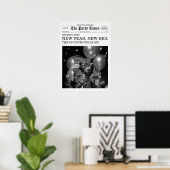 Poster The Party Times Newspaper New Year New Era (Bureau à domicile)