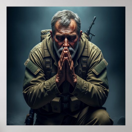 Poster The Penitent's Prayer: Tears of Divine Mercy (Devant)