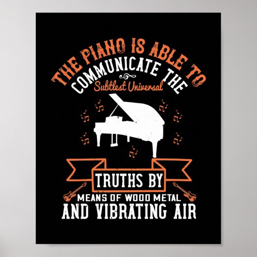 Poster The Piano Is Able To Communicate (Devant)