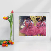 Poster The Pink Dancers, Before the Ballet by Edgar Degas