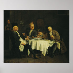 Poster The Poet Alexis Piron  at the Table