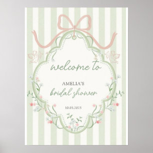 Poster Thé pour la Mariée Fleur Sauvage