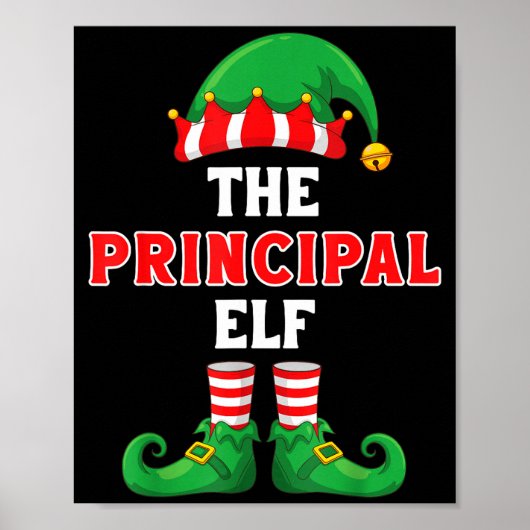 Poster The Principal Elf Christmas For Principal School P (Devant)