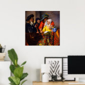 Poster The Procuress by Johannes Vermeer (Bureau à domicile)