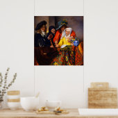 Poster The Procuress by Johannes Vermeer (Cuisine)