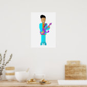 Poster The Purple Pixie – Funk Legend Art Print (Cuisine)