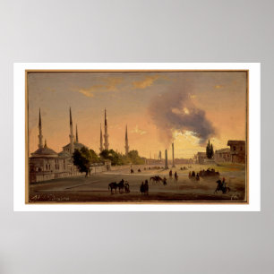 Poster The Racecourse at Constantinople (oil on canvas)