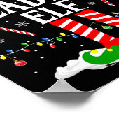 Poster The Reading Elf Xmas Funny Book Lover Christmas Bo (Coin)