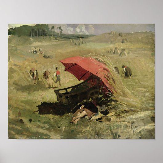Poster The Red Sunshade, vers 1860 (Devant)