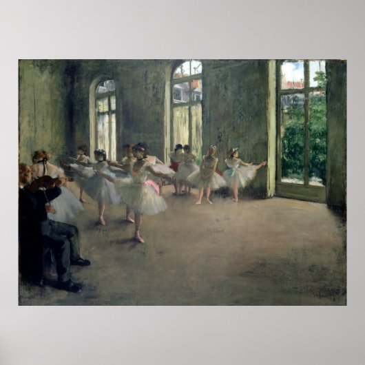 Poster The Rehearsal, c.1873-1878 Edgar Degas (Devant)
