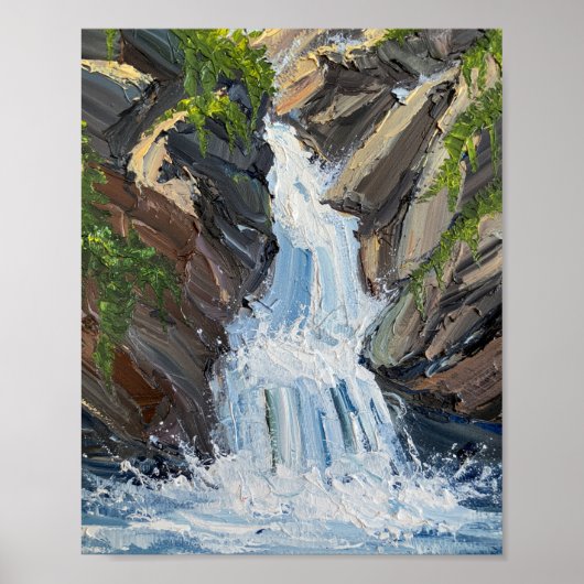 Poster The Relentless Descent: A Textural Study (Devant)