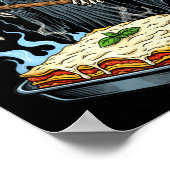 Poster The Ricotta Reaper Funny Italian Halloween Lasagna (Coin)