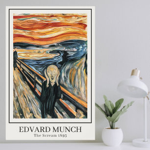 Poster The Scream (1893) by Edvard Munch