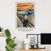 Poster The Scream (1893) par Edvard Munch (Bureau à domicile)
