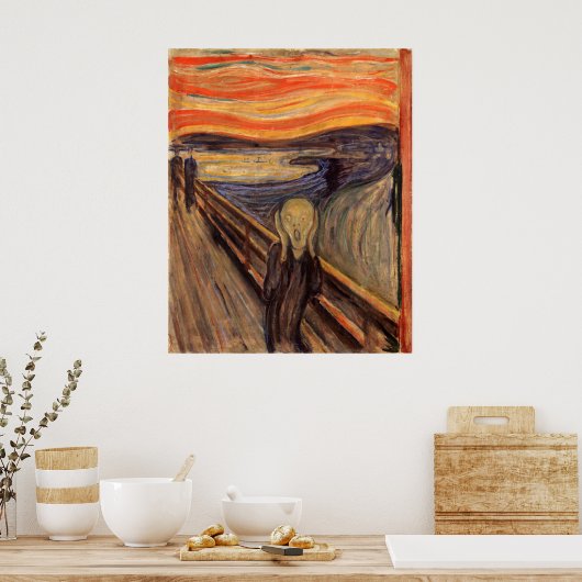 Poster The Scream - Edvard Munch (Cuisine)