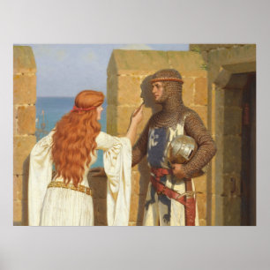 Poster The Shadow, c. 1909 by Edmund Leighton