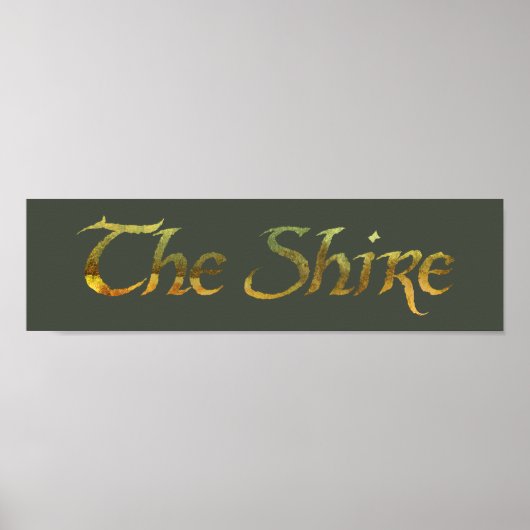 Poster THE SHIRE™ Textured (Devant)