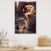 Poster The Siren, par John William Waterhouse - vers 1900 (Cuisine)