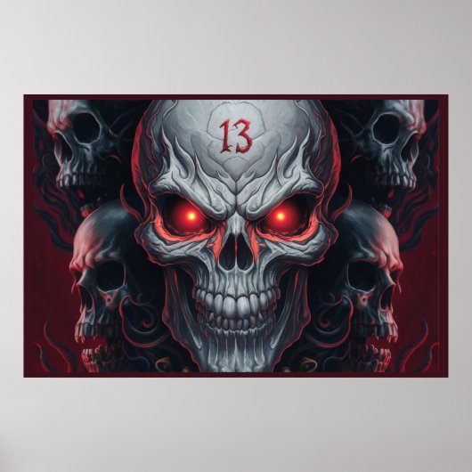 Poster The Skull 13 (Voorkant)