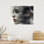 Poster The Smokey Veil on a Square Wall (Cuisine)
