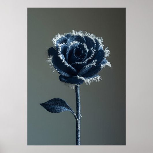 Poster The Solitary Pride of a Reconstructed Denim Rose (Devant)