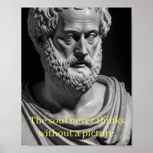 Poster The soul never thinks without a picture (Devant)
