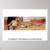 Poster The Sphinx Or The Caresses By Fernand Khnopff (Devant)