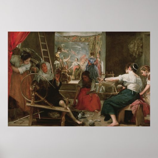 Poster The Spinners, ou La Fable d'Arachne, 1657 (Devant)