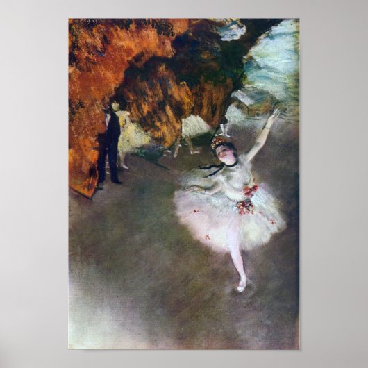 Poster The Star, Ballerina, Edgar Degas, 1878 (Devant)