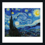 POSTER "THE STARRY NIGHT" 1889 BY VINCENT VAN GOGH<br><div class="desc">"THE STARRY NIGHT" 1889 BY VINCENT VAN GOGH ON POSTER
FROM THE COLLECTION OF THE JOHN PAUL GETTY MUSEUM</div>
