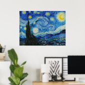 Poster The Starry Night by Van Gogh  (Bureau à domicile)