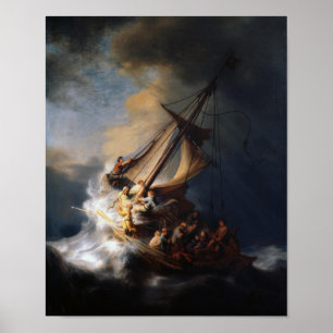 Poster The Storm on the Sea of Galilee - Rembrandt