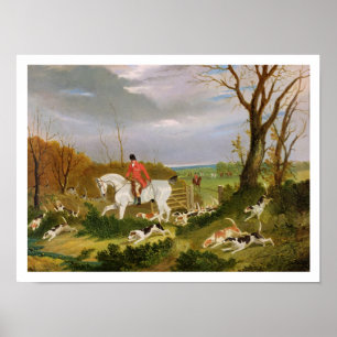 Poster The Suffolk Hunt - Going to Cover near Herringswel