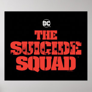 Poster The Suicide Squad Red and Black Logo