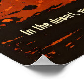 Poster The Sun Spider’s Shadow Desert Art (Coin)