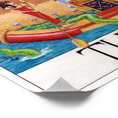 Poster The Sun tarot card (Coin)