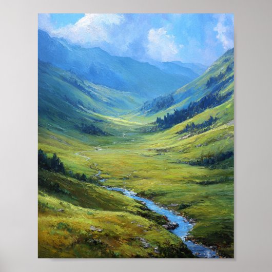 Poster The Sunlit Traverse: A Winding River through the V (Devant)